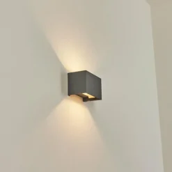 hofstein Applique murale Badajoz Gris, 1 lumière