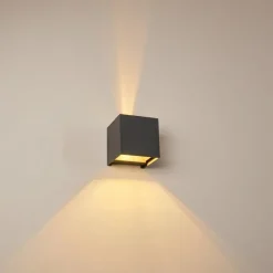 hofstein Applique murale Badajoz LED Anthracite, 1 lumière