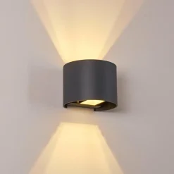 hofstein Applique murale Badajoz LED Anthracite, 1 lumière