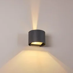 hofstein Applique murale Badajoz LED Anthracite, 1 lumière