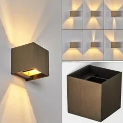 hofstein Applique murale Badajoz LED Brun, 1 lumière