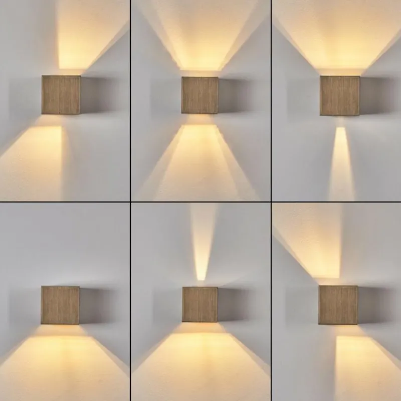 hofstein Applique murale Badajoz LED Brun, 1 lumière