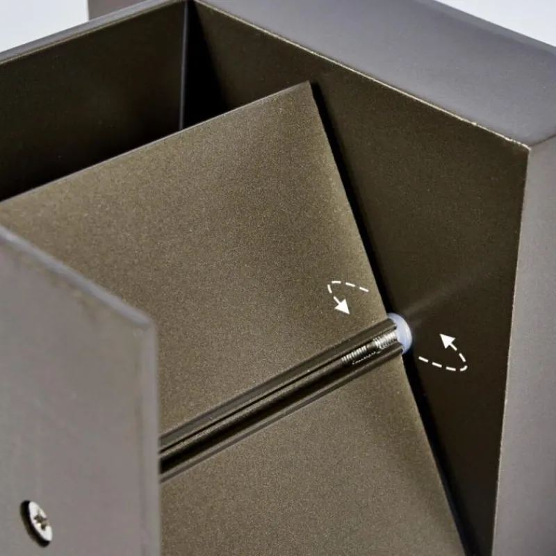 hofstein Applique murale Badajoz LED Brun, 1 lumière