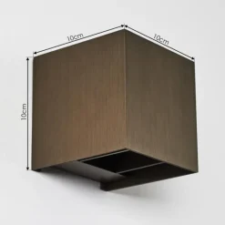 hofstein Applique murale Badajoz LED Brun, 1 lumière