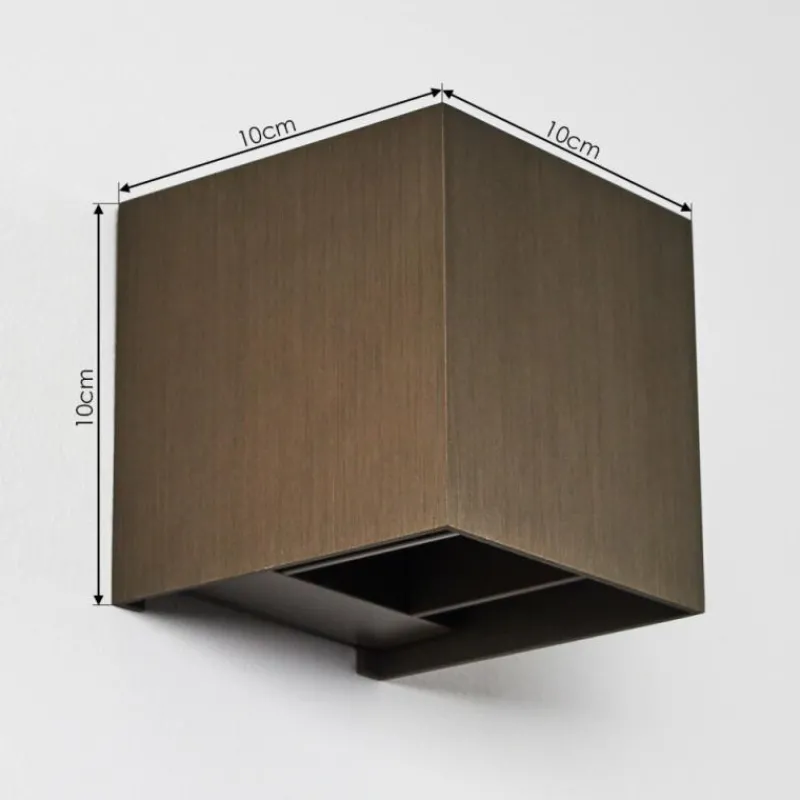 hofstein Applique murale Badajoz LED Brun, 1 lumière