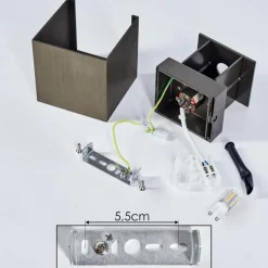 hofstein Applique murale Badajoz LED Brun, 1 lumière