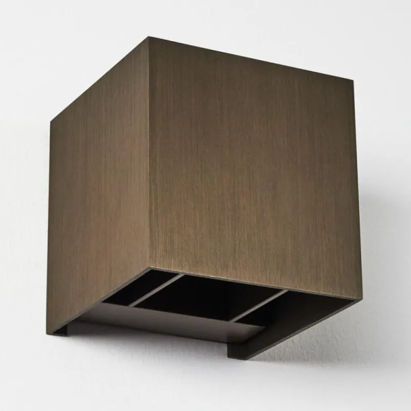 hofstein Applique murale Badajoz LED Brun, 1 lumière