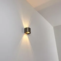 hofstein Applique murale Badajoz LED Brun, 1 lumière