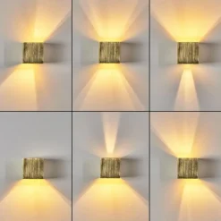 Lampes Dorées-hofstein Applique murale Badajoz LED Or, Laiton, 1 lumière