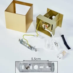 Lampes Dorées-hofstein Applique murale Badajoz LED Or, Laiton, 1 lumière