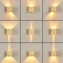 Lampes Dorées-hofstein Applique murale Badajoz Or, 1 lumière