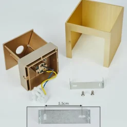 Lampes Dorées-hofstein Applique murale Badajoz Or, 1 lumière