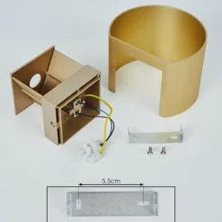 Lampes Dorées-hofstein Applique murale Badajoz Or, 1 lumière