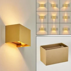 Lampes Dorées-hofstein Applique murale Badajoz Or, 1 lumière