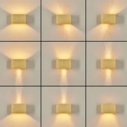 Lampes Dorées-hofstein Applique murale Badajoz Or, 1 lumière