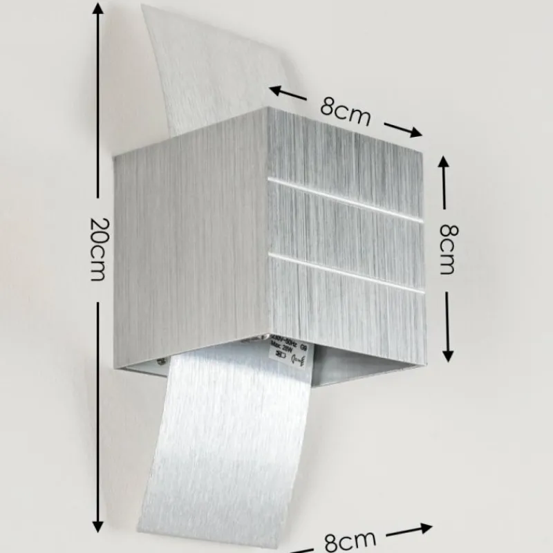 hofstein Applique murale Baltimore LED Aluminium, 1 lumière