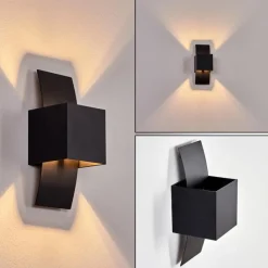 hofstein Applique murale Baltimore Noir, 1 lumière