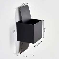 hofstein Applique murale Baltimore Noir, 1 lumière