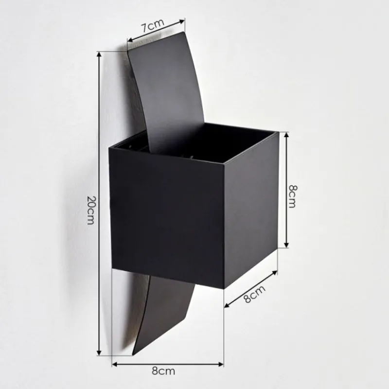 hofstein Applique murale Baltimore Noir, 1 lumière