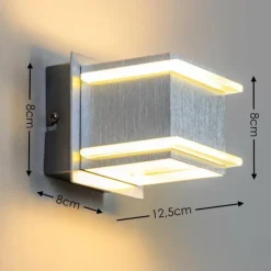 hofstein Applique murale Baltimore Aluminium, 1 lumière