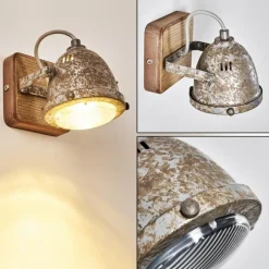 Lampes Vintages & Rétros-hofstein Applique murale Bangkok Brun, Etain, 1 lumière