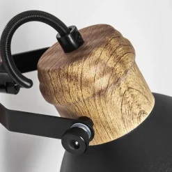 Lampes Industrielles-hofstein Applique murale Banjul Noir, 1 lumière