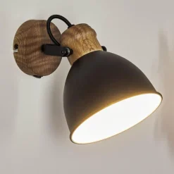 Lampes Industrielles-hofstein Applique murale Banjul Noir, 1 lumière