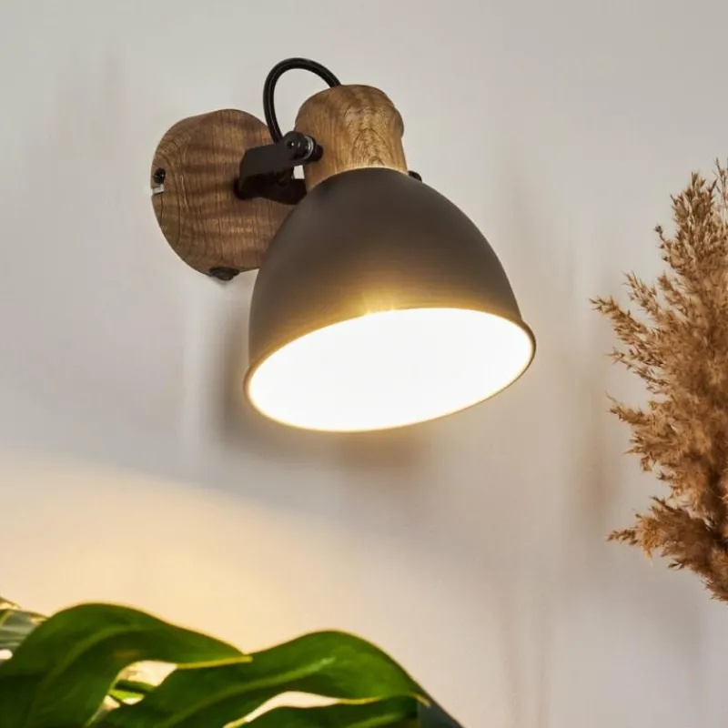 Lampes Industrielles-hofstein Applique murale Banjul Noir, 1 lumière