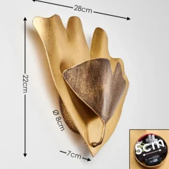 Lampes Dorées-hofstein Applique murale Baranof Or, 2 lumières