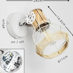 Luminaires Scandinaves-hofstein Applique murale Barbacena Blanc, 1 lumière