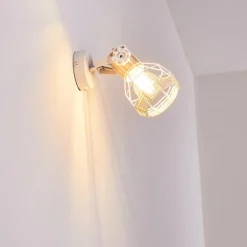 Luminaires Scandinaves-hofstein Applique murale Barbacena Blanc, 1 lumière