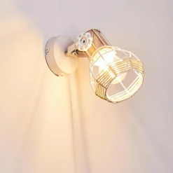 Luminaires Scandinaves-hofstein Applique murale Barbacena Blanc, 1 lumière