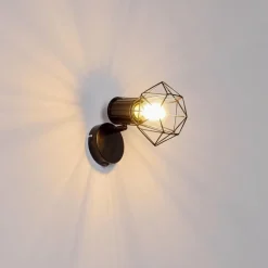 hofstein Applique murale Bardhaman Noir, 1 lumière