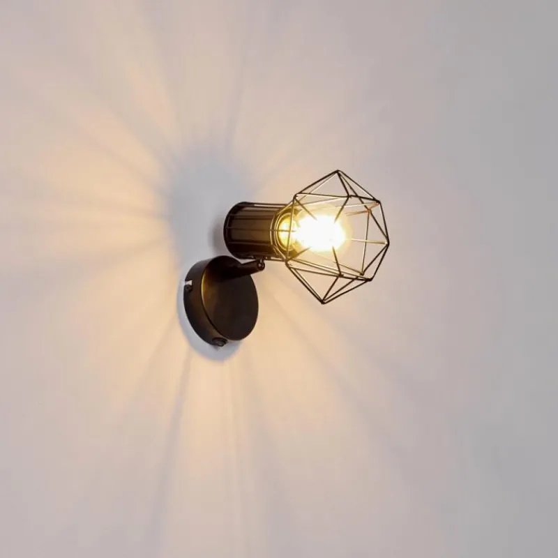 hofstein Applique murale Bardhaman Noir, 1 lumière