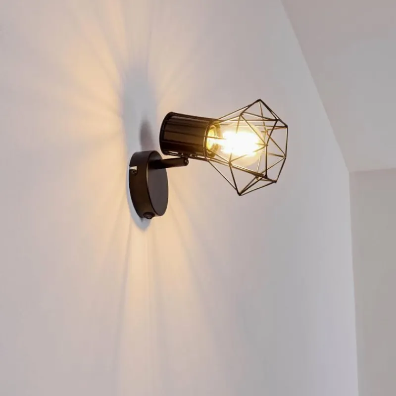 hofstein Applique murale Bardhaman Noir, 1 lumière