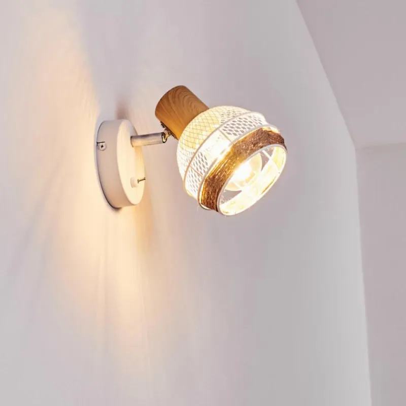 Luminaires Scandinaves-hofstein Applique murale Bariloche Chrome, Blanc, 1 lumière