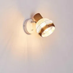 Luminaires Scandinaves-hofstein Applique murale Bariloche Chrome, Blanc, 1 lumière