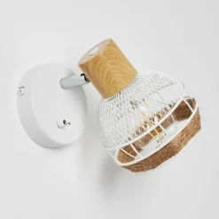 Luminaires Scandinaves-hofstein Applique murale Bariloche Chrome, Blanc, 1 lumière