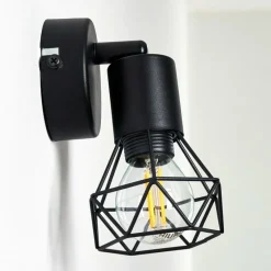 hofstein Applique murale Baripada Noir, 1 lumière