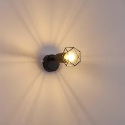 hofstein Applique murale Baripada Noir, 1 lumière