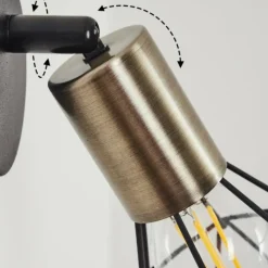 hofstein Applique murale Baripada Laiton, Noir, 1 lumière