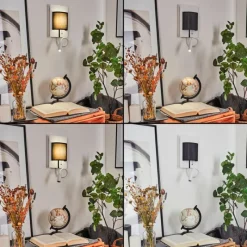 Lampes En Tissu-hofstein Applique murale Beaverton LED Blanc, 2 lumières