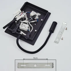 Lampes En Tissu-hofstein Applique murale Beaverton LED Noir, 2 lumières