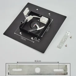 Lampes En Tissu-hofstein Applique murale Beaverton LED Noir, 1 lumière