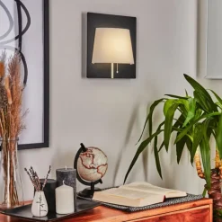 Lampes En Tissu-hofstein Applique murale Beaverton LED Noir, 1 lumière