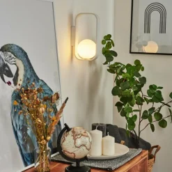 hofstein Applique murale Beland Blanc, 1 lumière