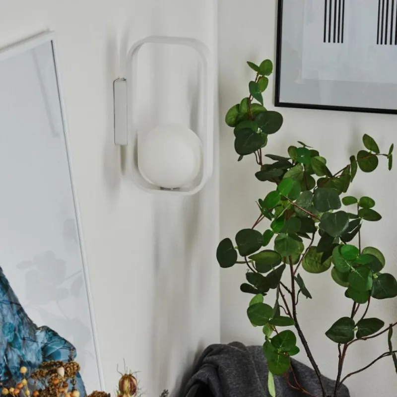 hofstein Applique murale Beland Blanc, 1 lumière