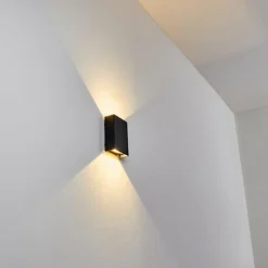 hofstein Applique murale Benin LED Noir, 1 lumière