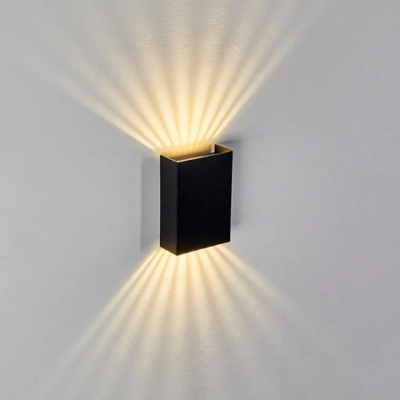 hofstein Applique murale Benin LED Noir, 1 lumière