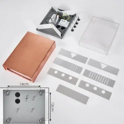 hofstein Applique murale Benin LED Cuivre, 2 lumières